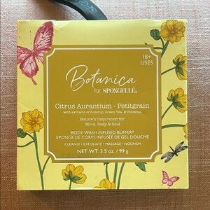 Spongelle Botanica Citrus Aurantium Petitgrain Body Wash - Yellow *New*